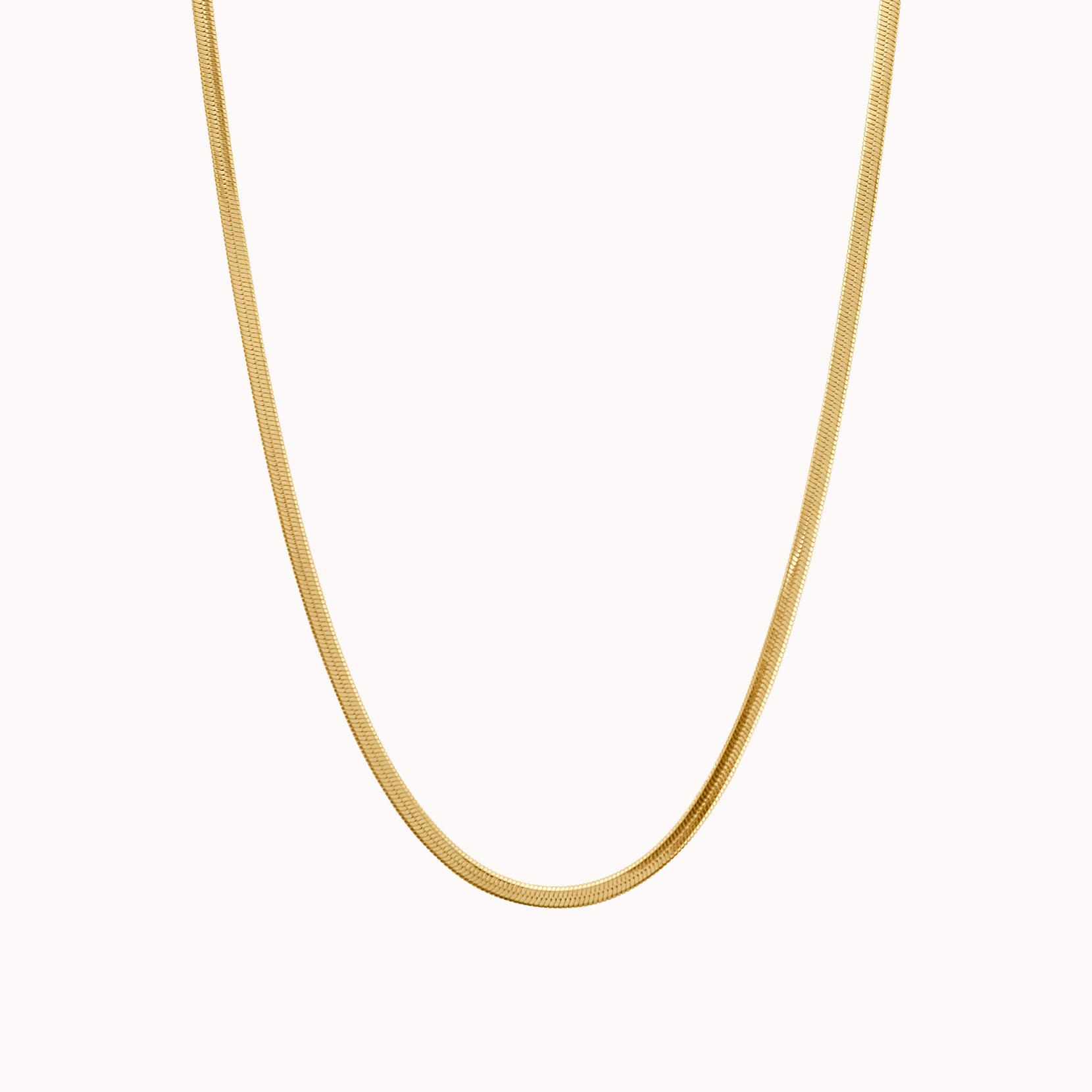 Antonia Herringbone Chain Necklace